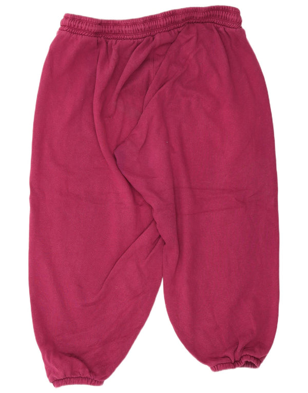 Dkny Womens Crop Tracksuit Trousers Joggers UK 20 2XL Purple Cotton