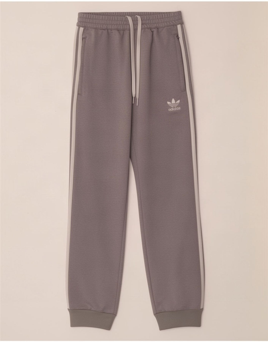Pantaloni da tuta da uomo Adidas Joggers piccoli in poliestere grigio
