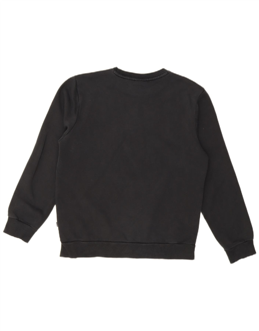 Puma Womens Oversized Sweatshirt Jumper UK 10 Small Black Cotton
