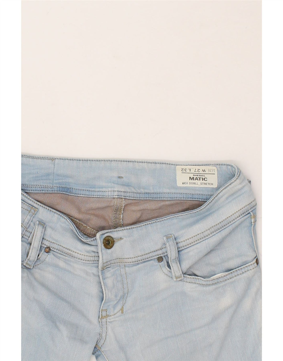 DIESEL Womens Matic Slim Jeans W27 L29  Blue Cotton Vintage Diesel and Second-Hand Diesel from Messina Hembry 