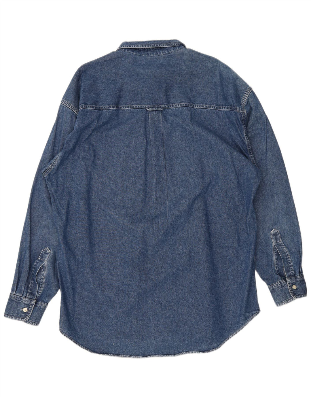 Chaps Ralph Lauren Mens Denim Shirt Large Blue Cotton