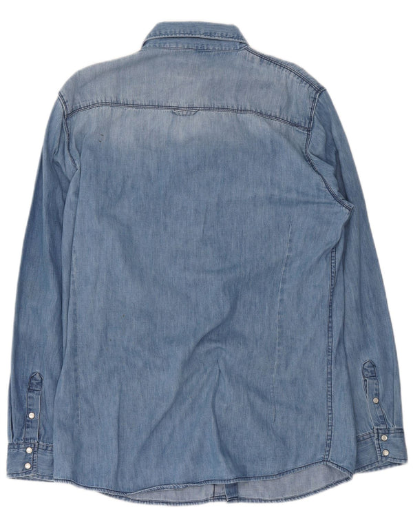 Bench Chemise En Jean Homme XL Bleu Coton