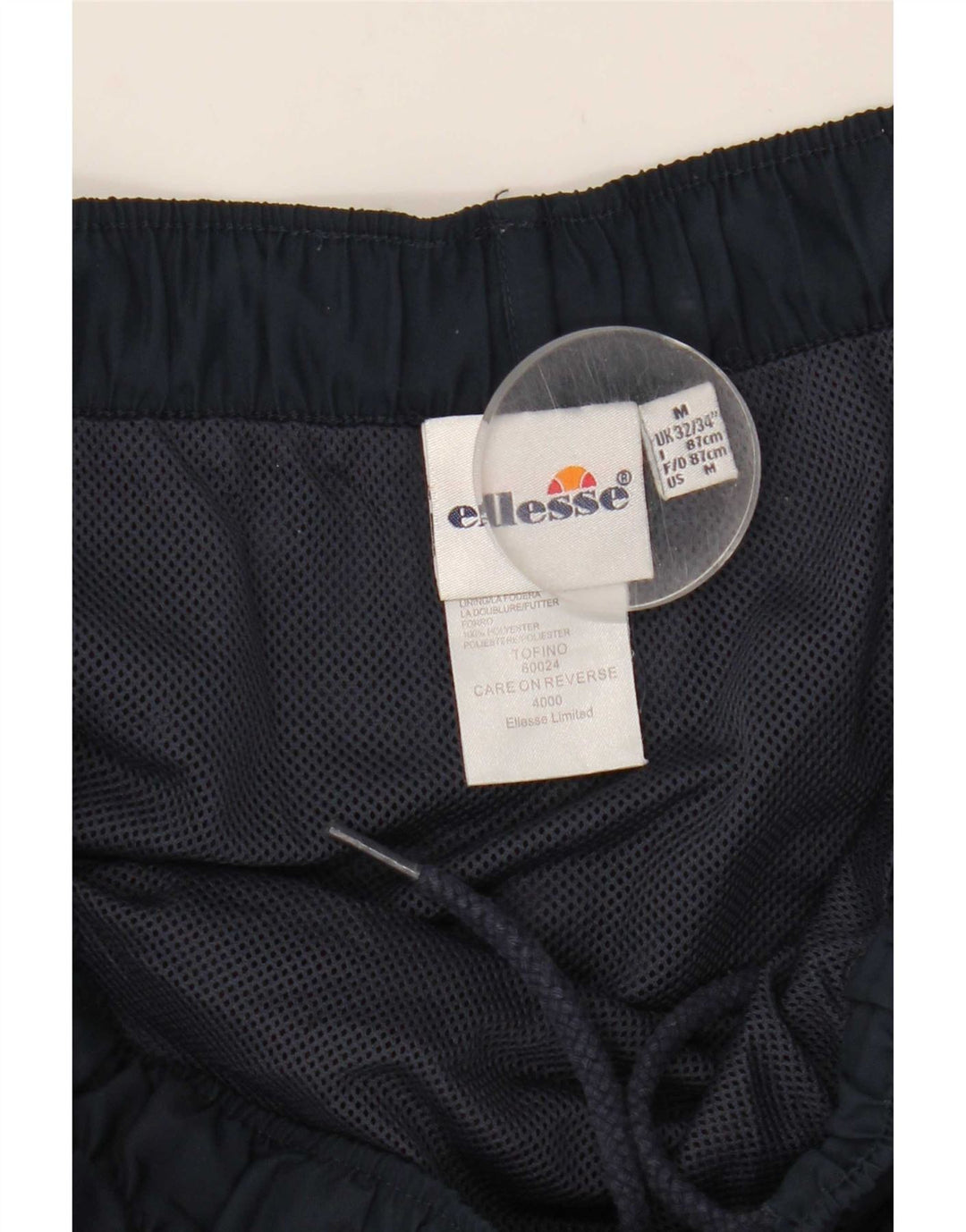 Ellesse Mens Sport Shorts Medium Navy Blue Colourblock Polyester