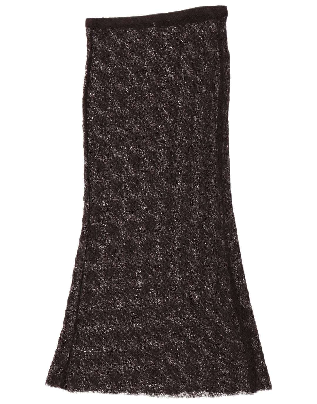 Zara Womens Lace Maxi Skirt Medium W28 Black Polyamide