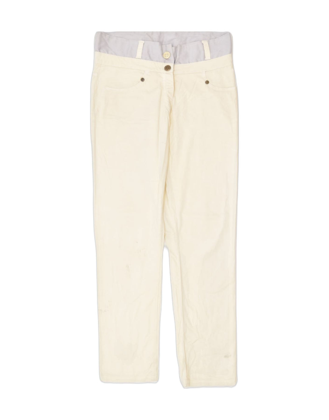 PATRIZIA PEPE FIRENZE Girls Slim Casual Trousers 15-16 Years W30 L27 Beige | Vintage | Thrift | Second-Hand | Used Clothing | Messina Hembry 