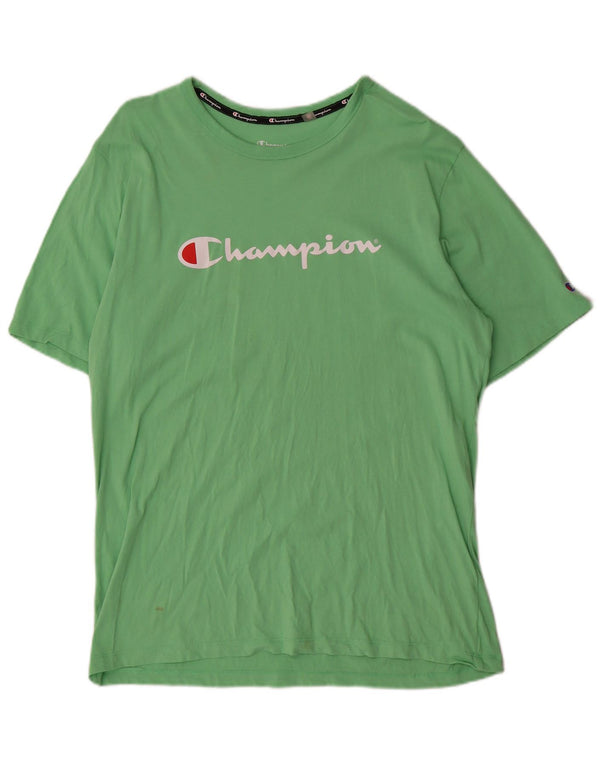 T-shirt grafica da uomo Champion Top 2XL cotone verde