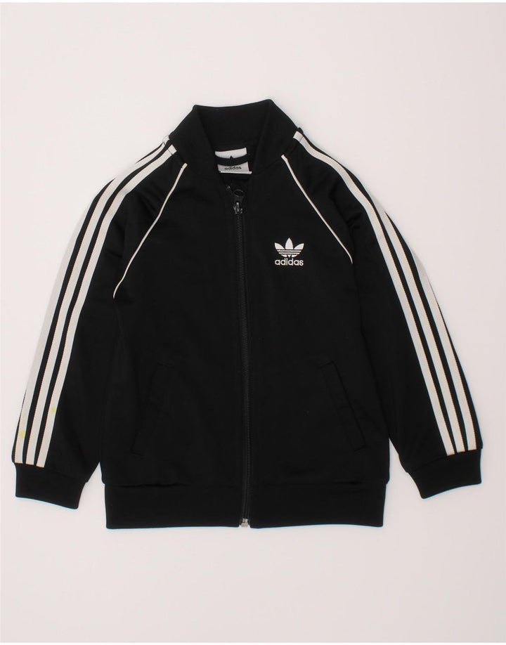 Adidas Drenge Træningsdragt Topjakke 2-3 År Sort Polyester