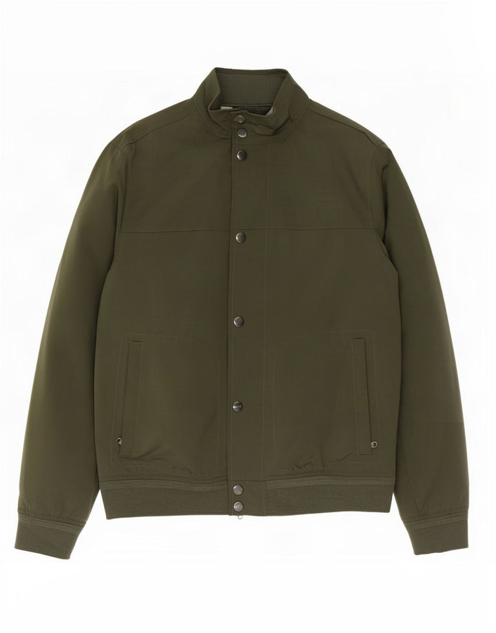 Marks & Spencer Chaqueta Bomber para Hombre UK 38 Poliéster Caqui Mediano