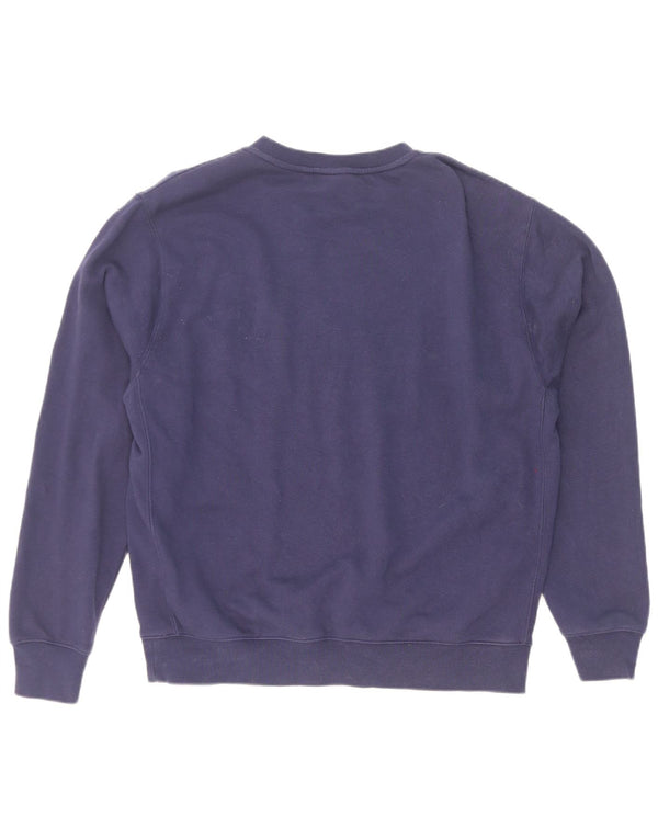 Nike - Sudadera extragrande para mujer, talla 14, algodón azul marino mediano