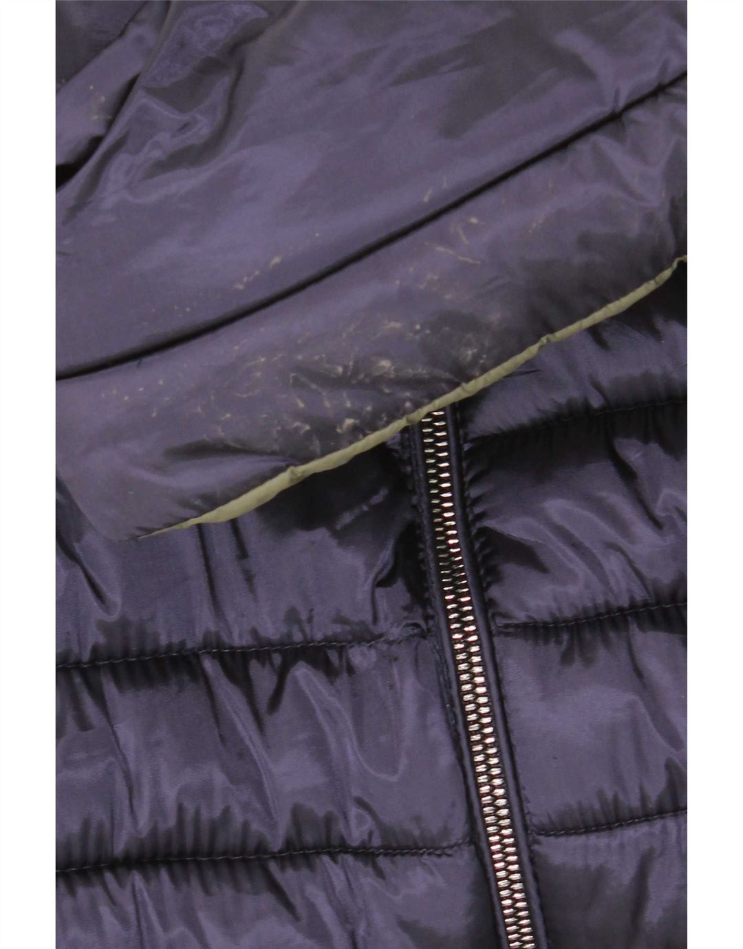 Colmar Womens Hooded Reversible Padded Coat UK 12 Medium Navy Blue Nylon