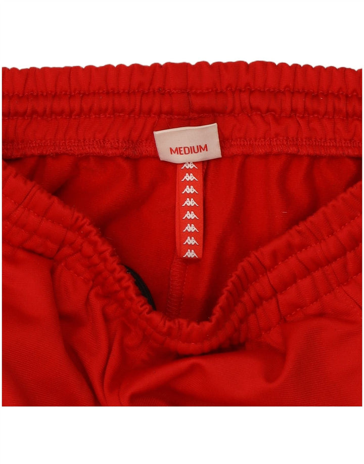 Kappa Herren-Trainingshose mit Grafik, Mittelrotes Farbblock-Polyester