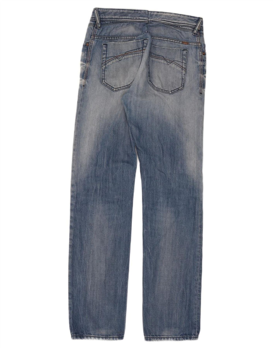 Diesel Mens Iakop Distressed Slim Jeans W33 L34 Blue Cotton