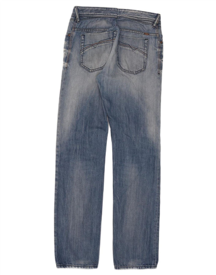 Diesel Mens Iakop Distressed Slim Jeans W33 L34 Blue Cotton