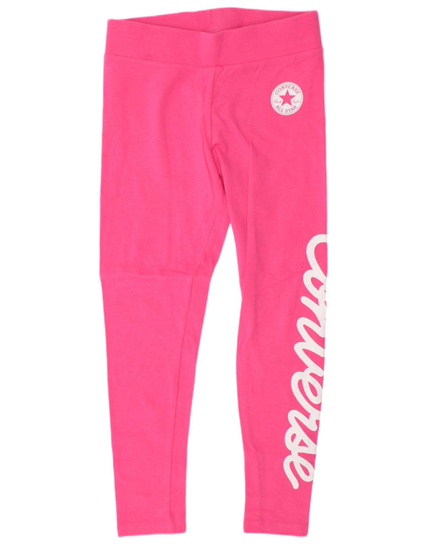 Converse Girls Chuck Taylor Graphic Leggings 10-11 Years Medium Pink Cotton