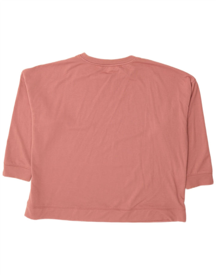 VINTAGE Womens Oversized Sweatshirt Jumper UK 22 3XL Pink Polyester