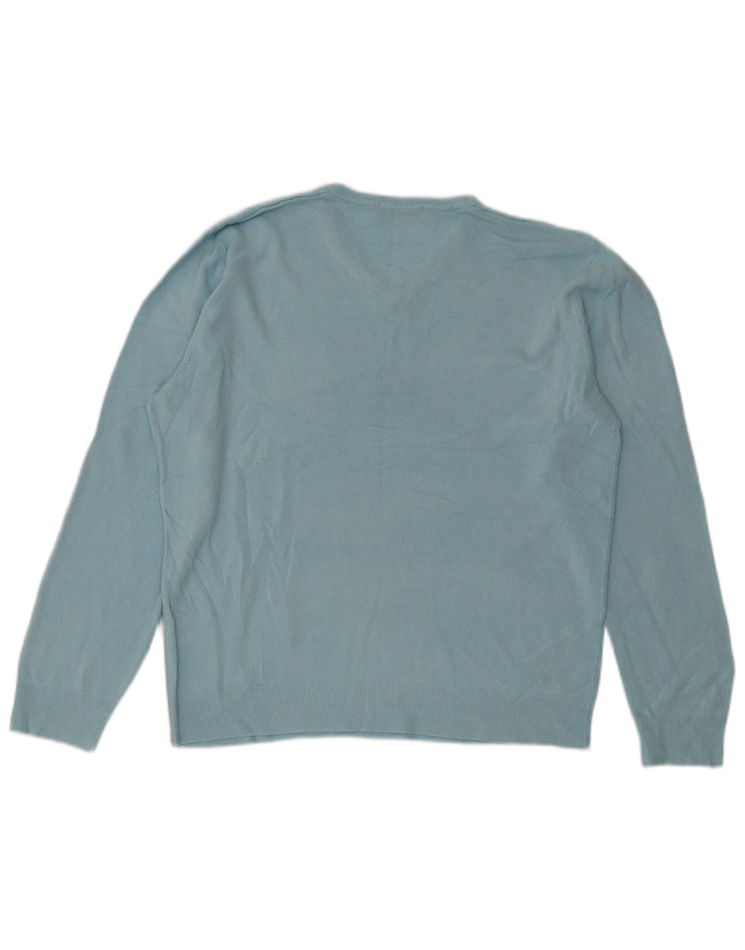 Marks & Spencer Mens Blue Harbour V-Neck Jumper Sweater Large Acrylic