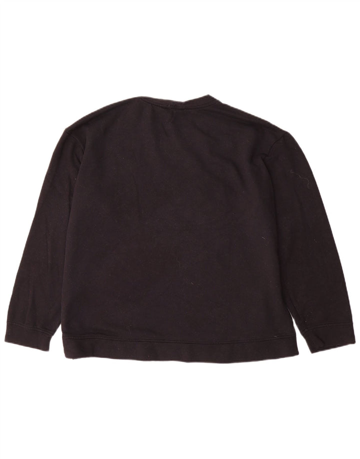 ORVIS Womens Sweatshirt Jumper UK 16 Large Black Modal