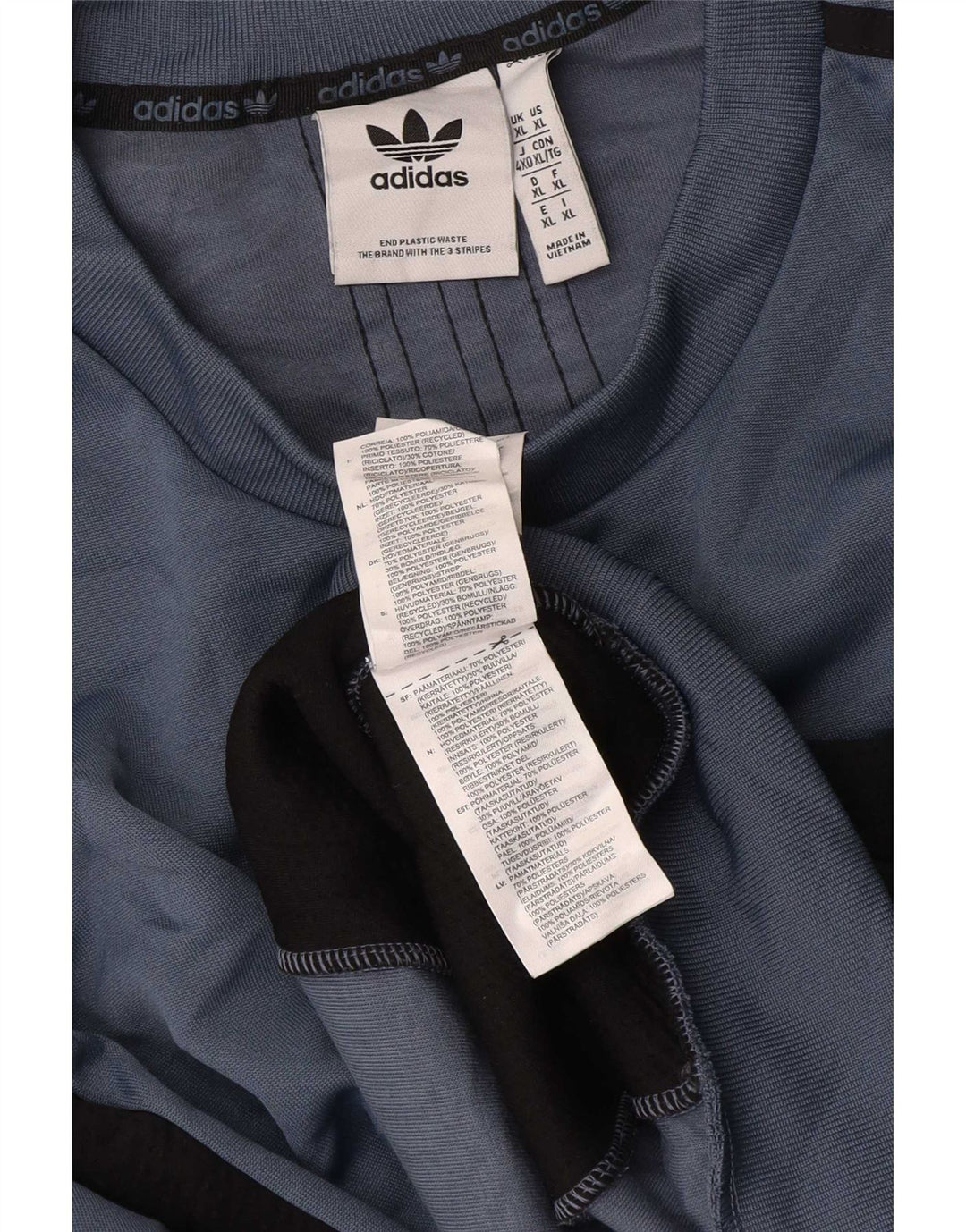 Felpa da uomo Adidas Jumper XL Grigio Colourblock Poliestere