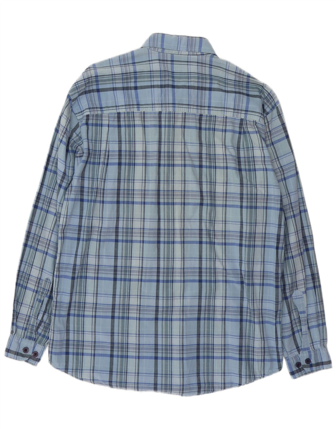 WRANGLER Mens Shirt XL Blue Check Cotton