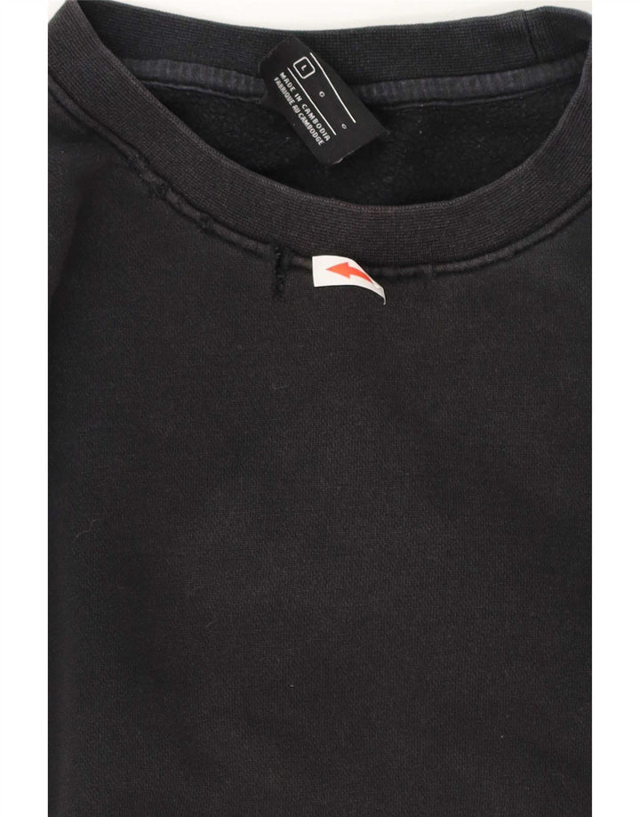Felpa da uomo Nike Maglione grande in cotone nero