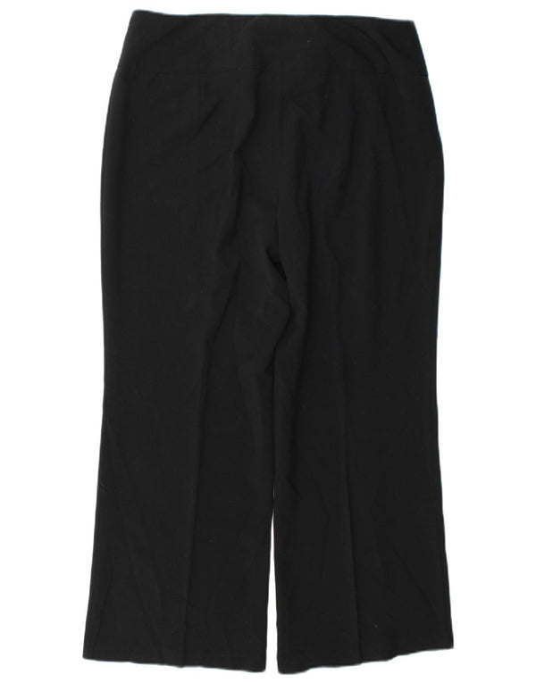 Marks & Spencer Womens Short Casual Trousers UK 14 Large W34 L28 Black