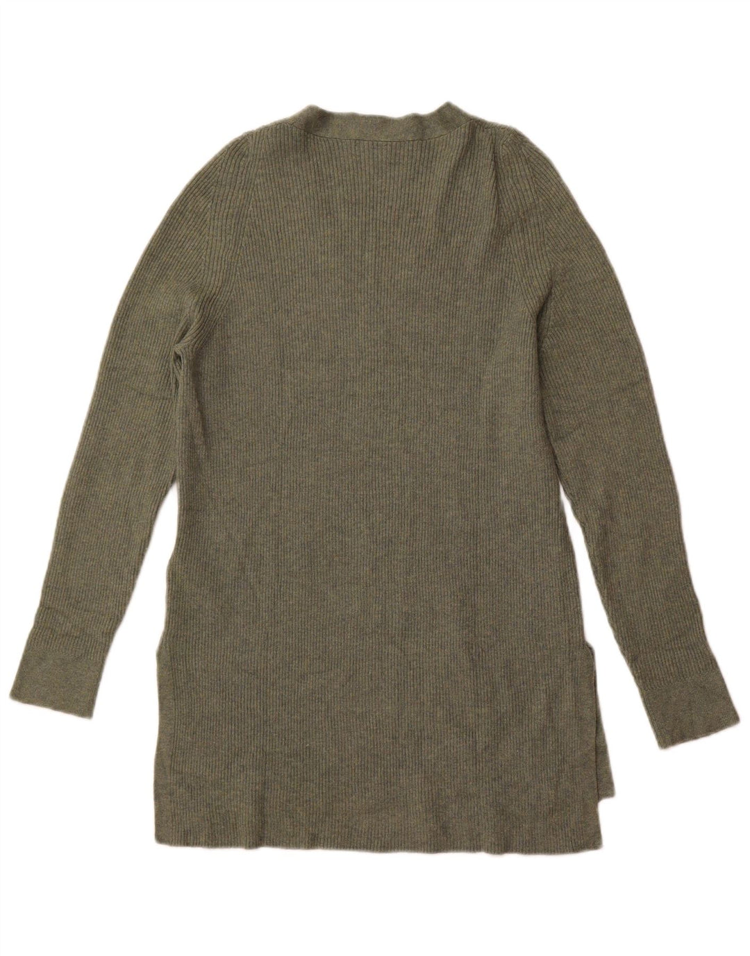 Marks & Spencer Womens V-Neck Jumper Sweater UK 10 Small  Green Polyester