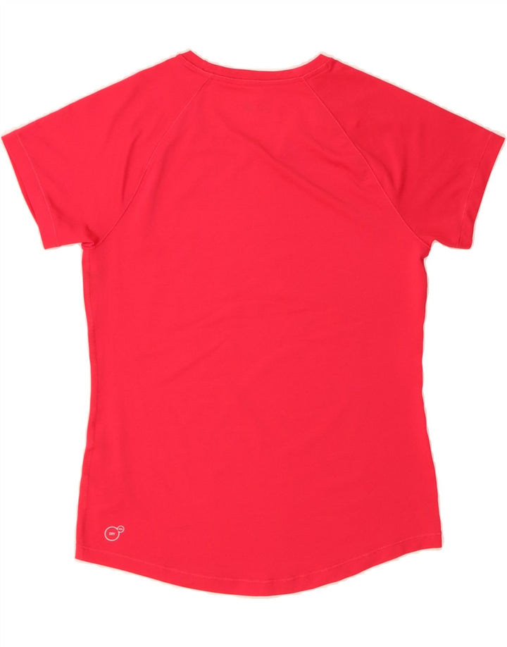 PUMA Womens T-Shirt Top UK 12 Medium Red Polyester Vintage Puma and Second-Hand Puma from Messina Hembry 