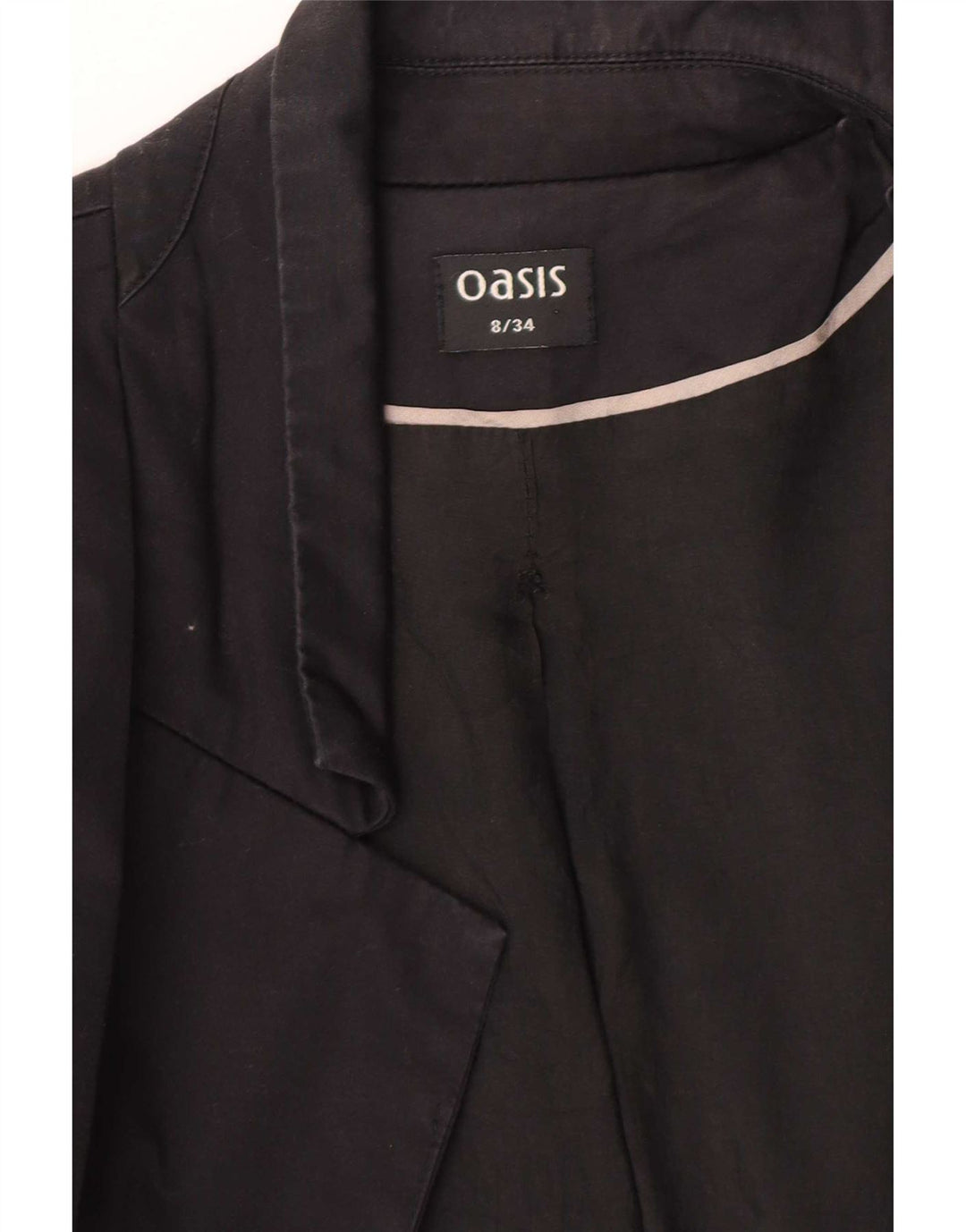 Oasis Chaqueta tipo blazer con 1 botón para mujer UK 8 Small Black