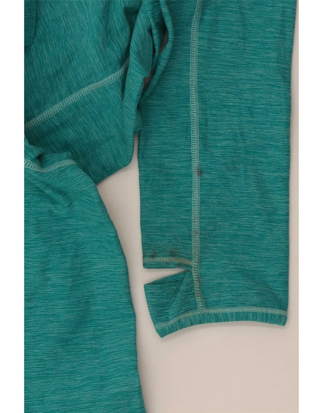 New Balance Womens Zip Neck Pullover Tracksuit Top UK 12 Medium Green