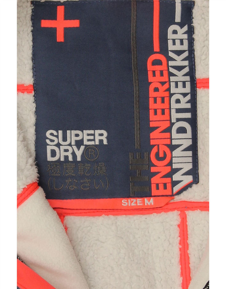 Superdry Womens The Windtrekker Hooded Windbreaker Jacket UK 14 Medium Blue