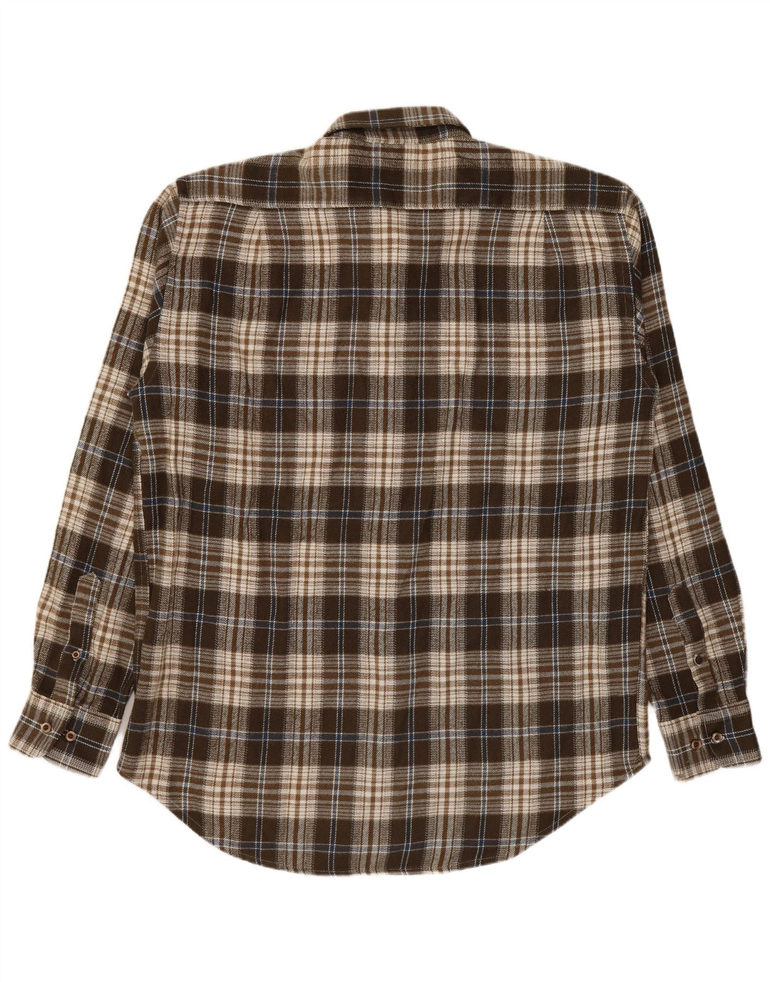Nazca Herren-Overshirt-Hemd XL, braun kariert, Acryl