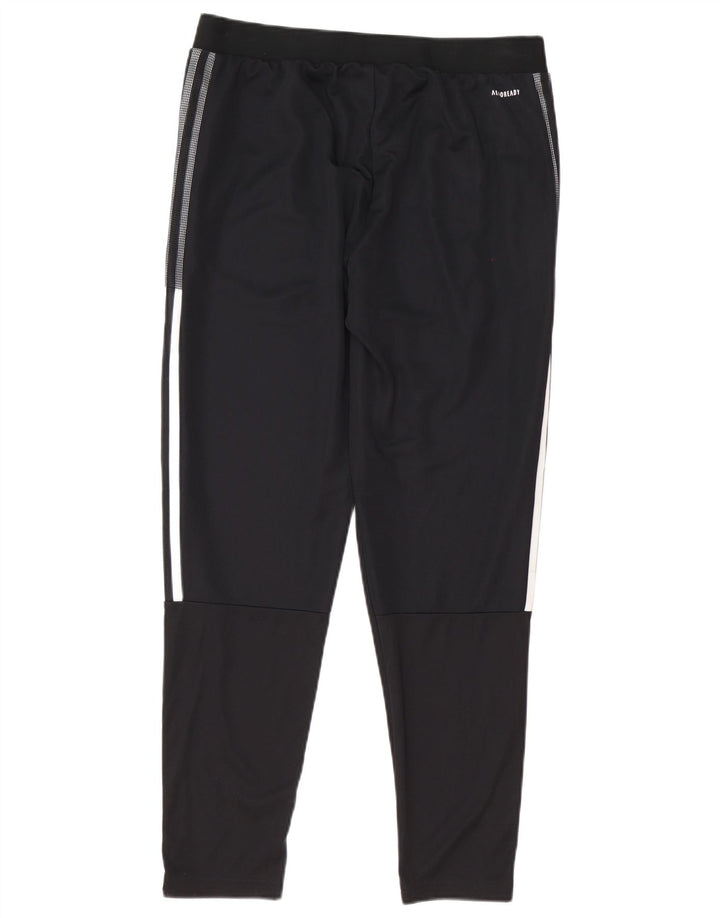 Adidas Mens Aeroready Tracksuit Trousers Joggers Large Black Polyester