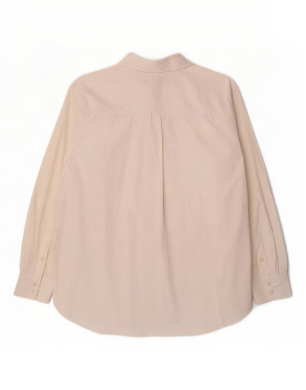 Benetton Camisa Sobrecamisa Mujer ES 44 Mediana Algodón Blanco