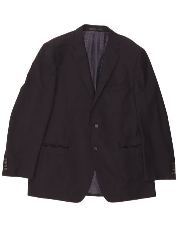 Marks & Spencer Mens Autograph 2 Button Blazer Jacket UK 44 XL Navy Blue