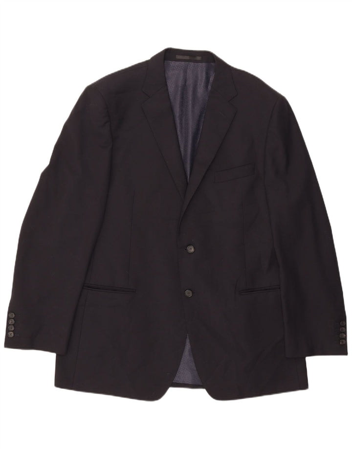 Marks & Spencer Veste blazer autographe à 2 boutons pour homme UK 44 XL Bleu marine