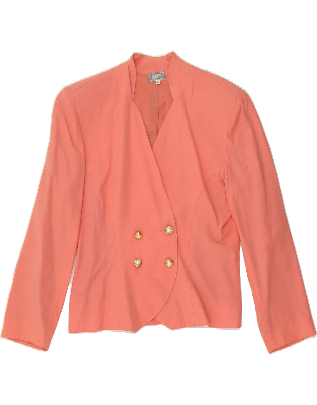 EGOISTE Womens Double Breasted Blazer Jacket IT 44 Medium Pink Vintage Egoiste and Second-Hand Egoiste from Messina Hembry 
