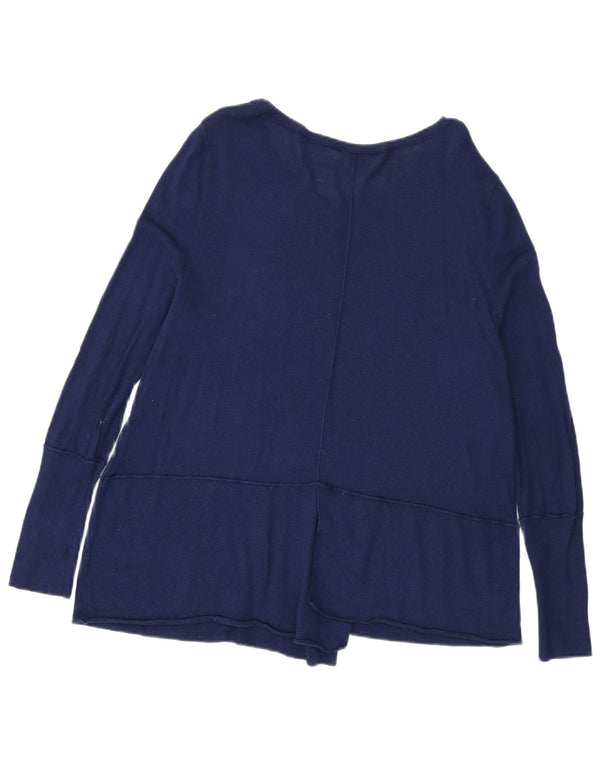 Phase Eight Womens Boat Neck Jumper Sweater UK 16 Large Navy Blue Viscose