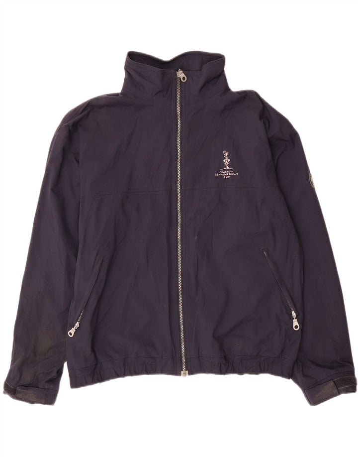MURPHY & NYE Herre Loose Fit regnjakke UK 38 Medium Navy Blue Nylon