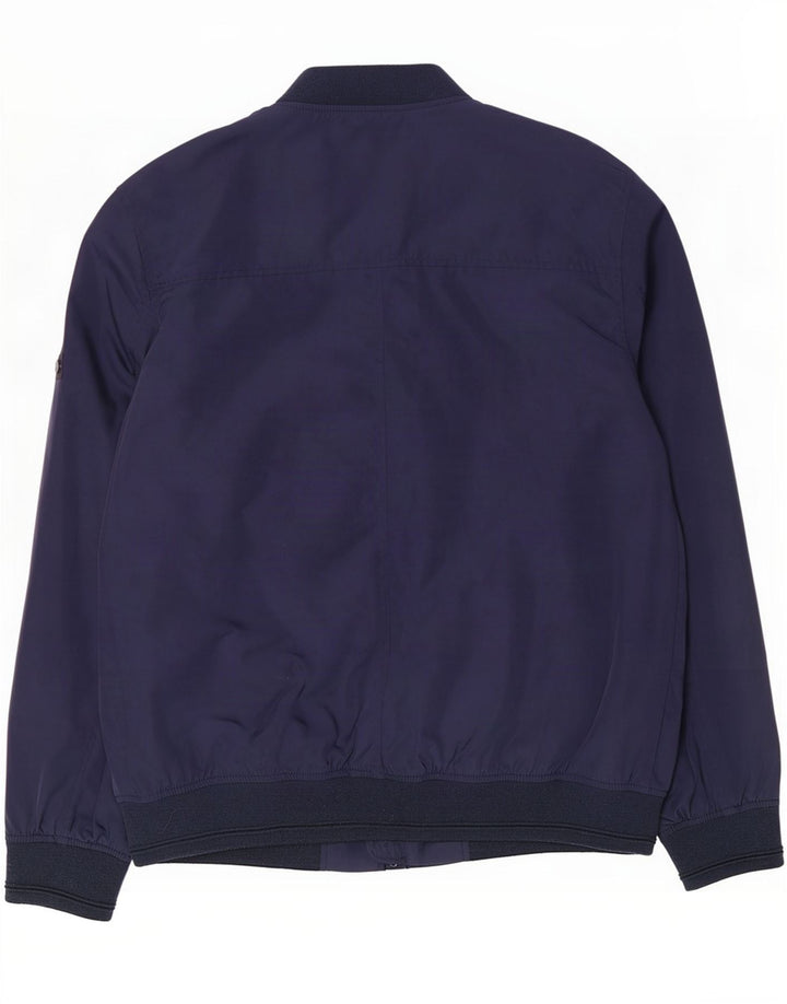 Ben Sherman Herren Bomberjacke UK 40 Large Marineblau Polyester