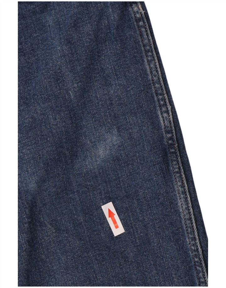 Wrangler Mens Regular Fit Straight Jeans W34 L34 Blue Cotton