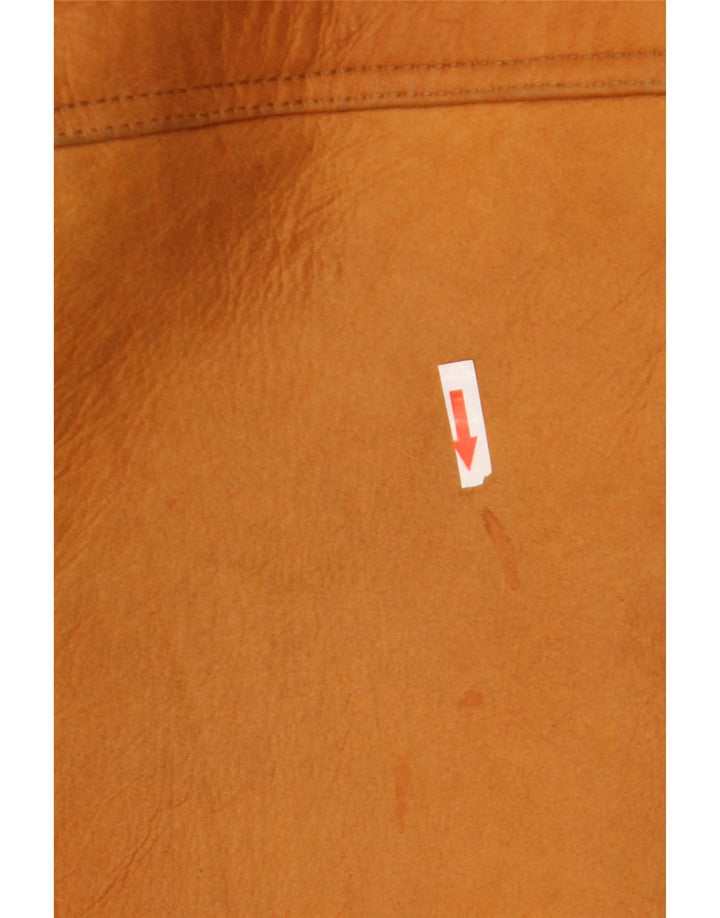 Vintage férfi Shearling dzseki IT 48 közepes barna