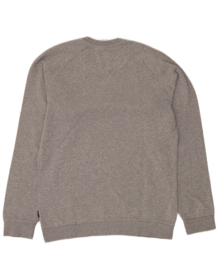 ADIDAS Mens Sweatshirt Jumper Small Grey Cotton