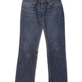 Levi's Womens 570 Straight Jeans W29 L30 Blue Cotton