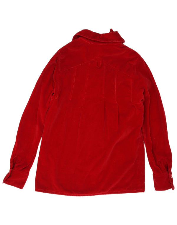 Aksamitna koszula damska Dotti Didit UK 8 Small Red