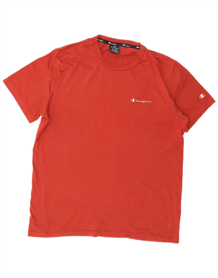 CHAMPION Mens T-Shirt Top XL Red Cotton