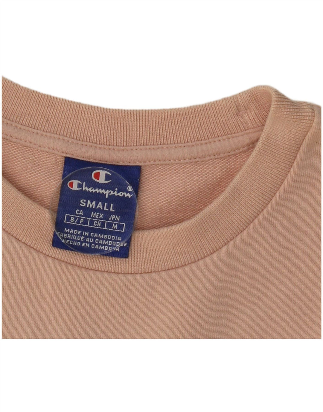 CHAMPION Mens Graphic Sweatshirt Jumper Small Pink