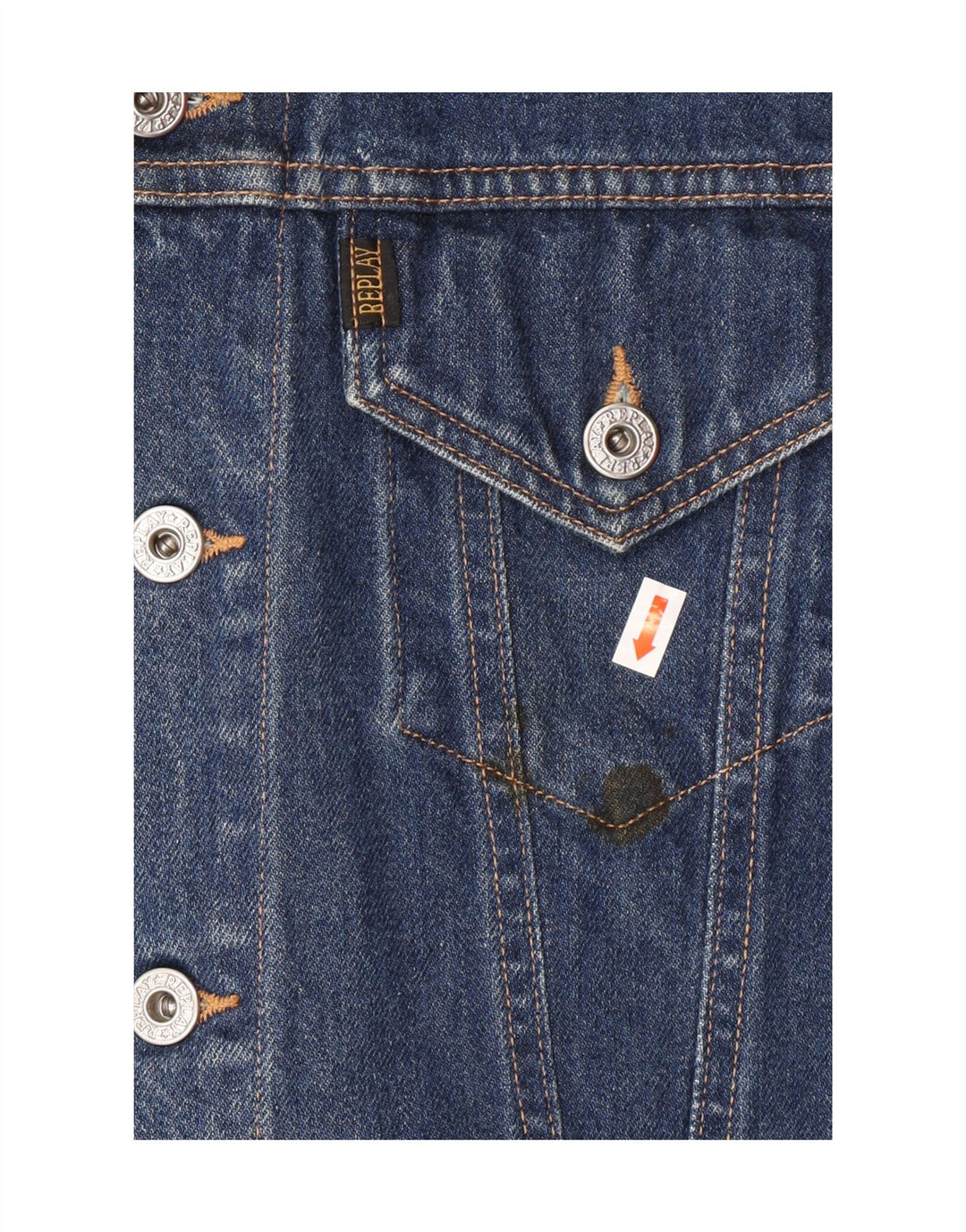 REPLAY Mens Denim Jacket UK 40 Large Blue Cotton Vintage Replay and Second-Hand Replay from Messina Hembry 