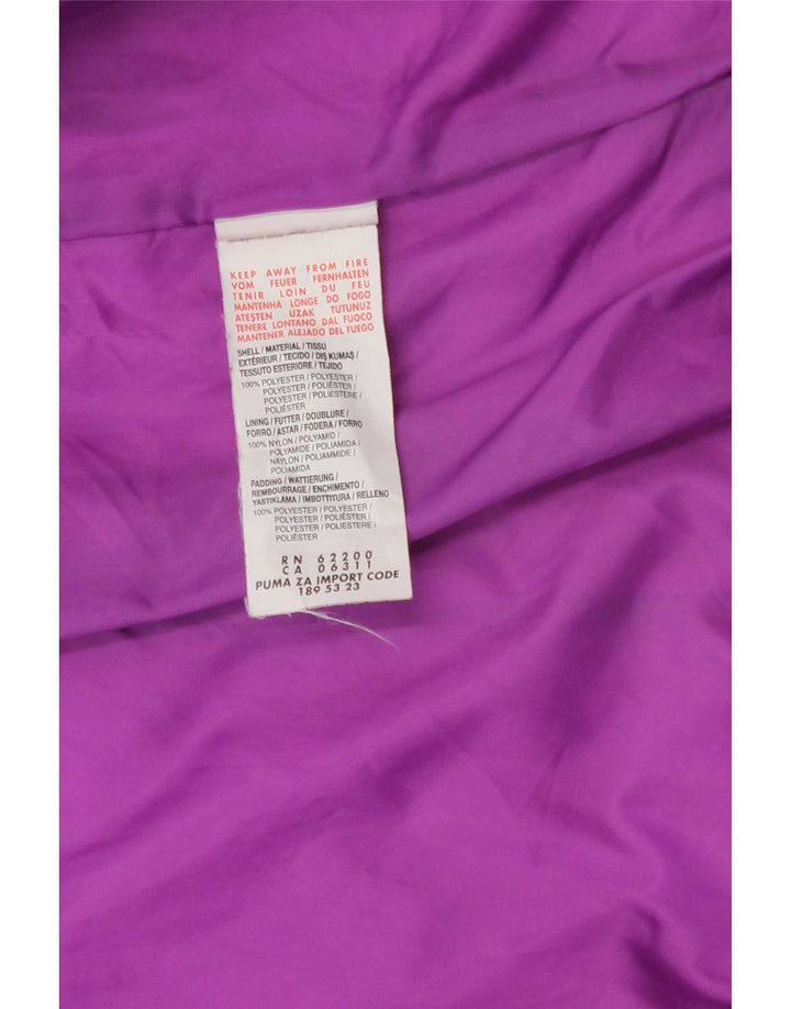 Puma Γυναικείο μπουφάν UK 14 Large Purple Polyester