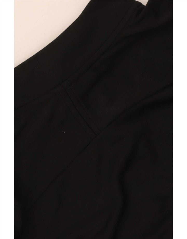 Nike Mens Dri Fit Zip Neck Pullover Tracksuit Top XL Black Colourblock