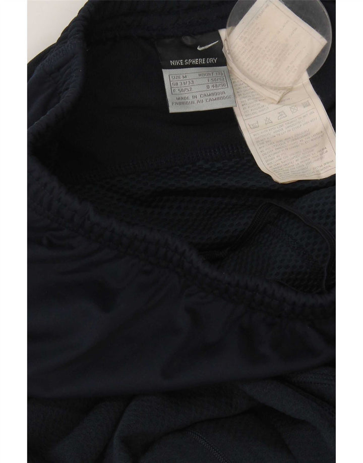 Nike Mens Tracksuit Trousers Medium Navy Blue Striped Polyester